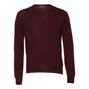 Merino Wool Vee Neck Sweater